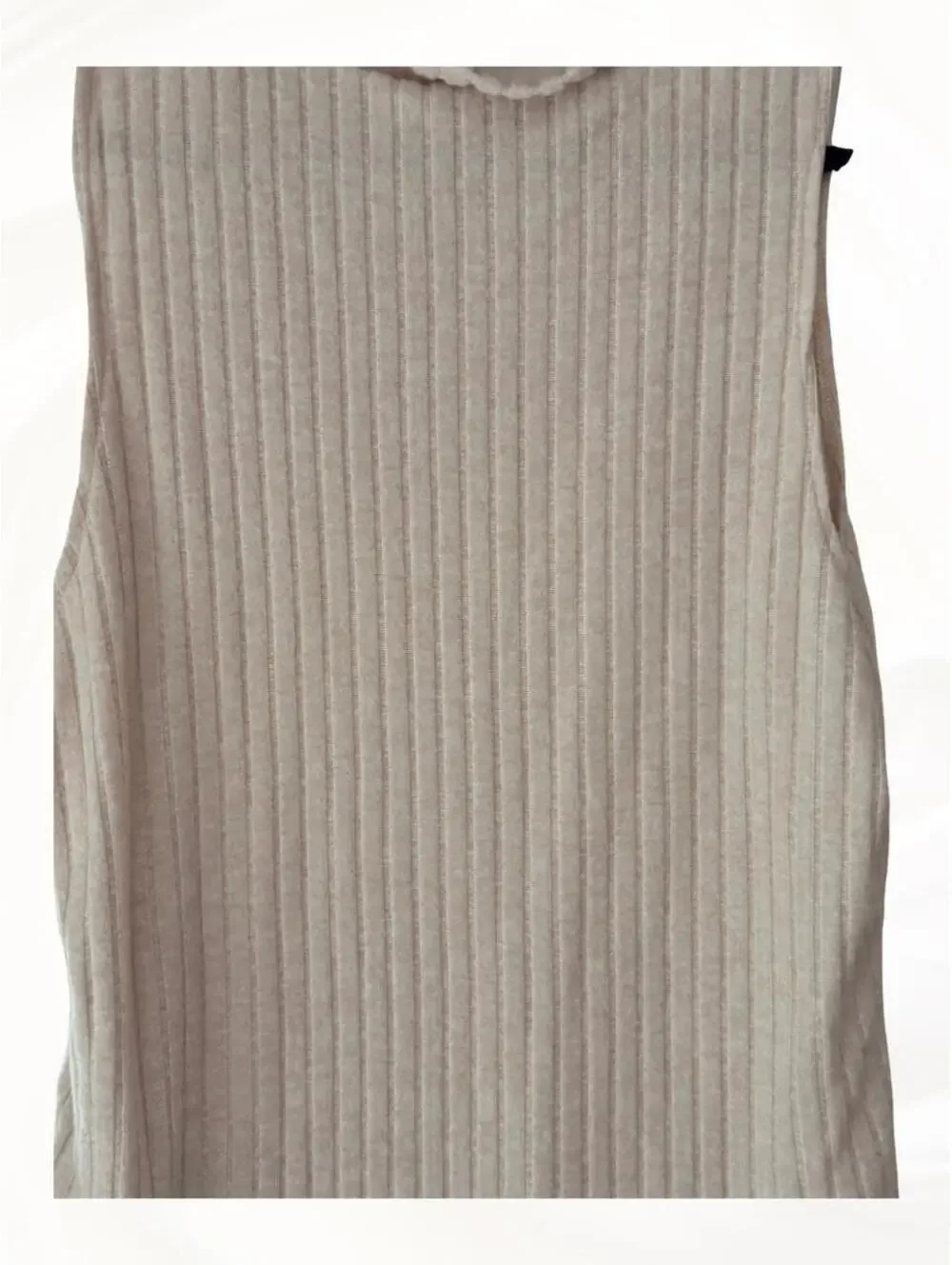 Shein Curve + Plus Women's Tan and Cream Blous